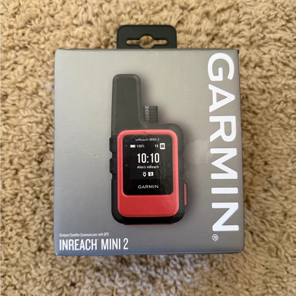 Garmin inReach Mini 2 Satellite Communicator - Red and Black